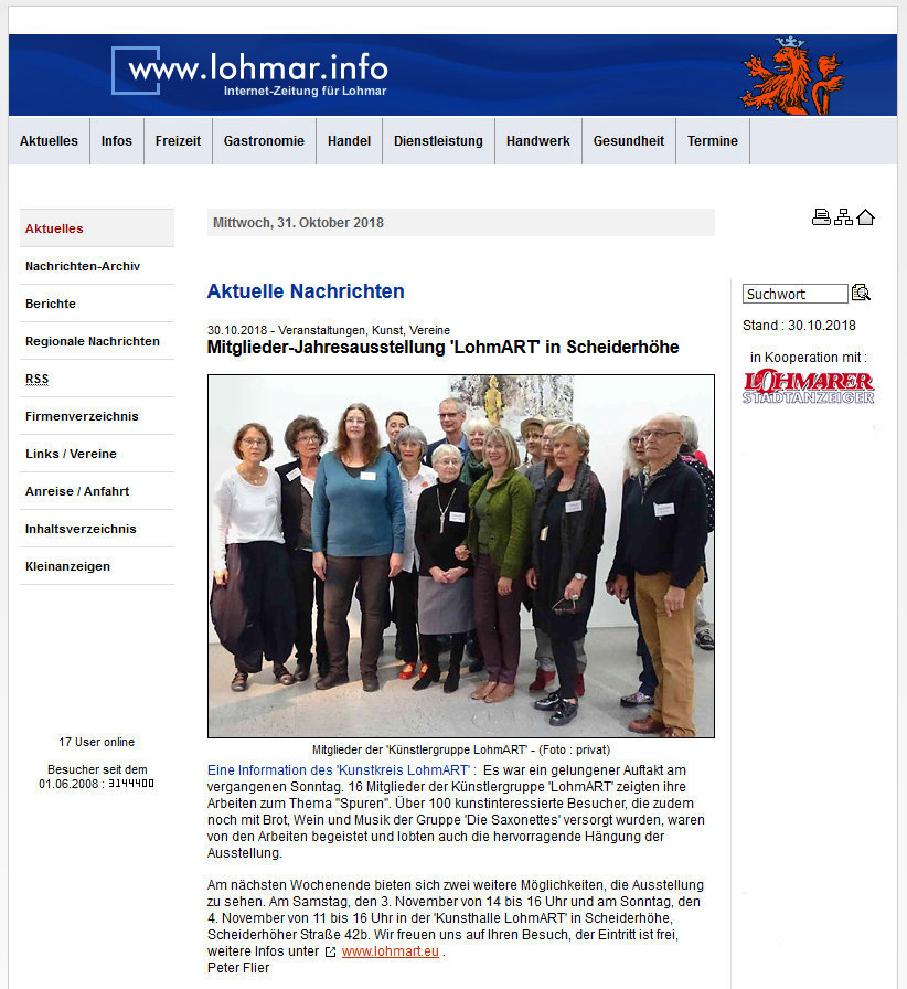 2018-10-30_lohmar-info – Internet-Zeitung_Spuren