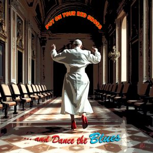 Heidrun Wettengl: Put on your red Shoes and Dance the Blues, Fotoarbeit hinter Acrylglas, 100 x 100 cm. Alle Rechte vorbehalten.